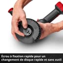 Einhell Professional Meuleuse d’angle sans fil TP-AG 18/125 CE Q Li Power X-Change (18 V, 900 W, Ø 125 mm, prof. de coupe 33 mm, moteur sans charbon, sans disque de coupe ni batterie) - 9