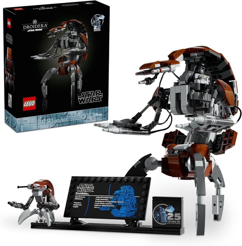 LEGO Star Wars Droideka Modèle à construire et à afficher, figurine de droïde de destructeur construit en brique pour décoration du 4 mai avec vous, idée cadeau pour les fans de Star Wars pour adultes - 1