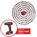 Einhell Perceuse-visseuse à percussion sans fil TE-CD 18/44 Li-i (1 x 2,5 Ah) Power X-Change (18 V, 44 Nm, perçage à percussion, mandrin métallique 13 mm, 2 vitesses, avec batterie 2,5 Ah et chargeur) - 2
