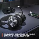 SteelSeries Arctis Nova Pro Wireless - Casque gaming multi-système - Haut-parleurs magnétiques en néodyme - ANC - Autonomie illimitée - Micro ClearCast Gen 2 - PC, PS5, PS4, Switch, Mobile - 7