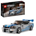 LEGO Speed Champions Nissan Skyline GT-R (R34) 2 Fast 2 Furious - Maquette de Voiture de Course à Construire avec Minifigurine Brian O'Conner - Idée Cadeau pour Garçons et Filles dès 9 Ans 76917 - 1
