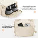 Ryanair – Sac de voyage à 12 poches sous le siège avec poche séparée pour chaussures pour homme et femme, 20 l (40 x 20 x 25 cm), Noir , 40x20x25, Sac à dos de voyage à main - 6