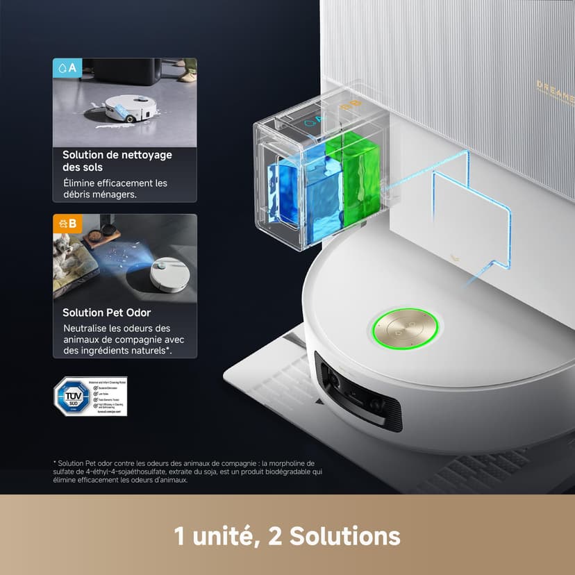 DREAME Aqua10 Ultra Roller CompleteRobot vacuum cleaner, automatic roller cleaning, 8 cm obstacle avoidance, automatic emptying, 30,000 Pa suction, intelligent voice control - 9