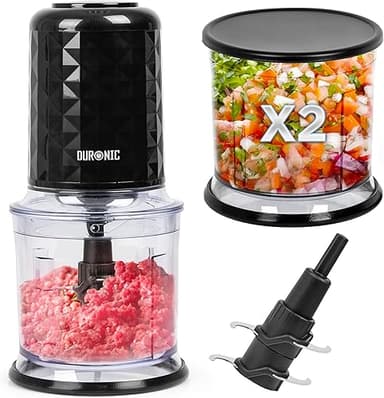Duronic Mini Chopper CH57 BK Mini Food Processor 500W Bla…
