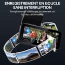 Caméra Embarquée Voiture 2.5K QHD Avant/Arrière - Double Objectif, Écran IPS 3,39 - Grand Angle 160°, Vision Nocturne, Mode Parking 24h/24 (Argenté Gris) - 8