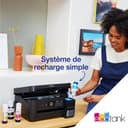 Epson Imprimante EcoTank ET-2851 avec réservoirs, Multifonction 3-en-1: Imprimante recto verso / Scanner / Copieur, A4, Jet d'encre couleur, Wifi Direct, Ecran, Faible coût par page, Compact - 9