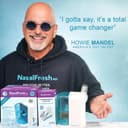 NASALFRESH MD Premium Bundle – Dual Powered Nasal Irrigation System – Sinus Decongestant Relief System – 60 Saline Packets, Case, 2 Sets of Nose Pillows – Snoring Remedy - 5