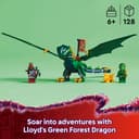 LEGO NINJAGO Lloyd’s Green Forest Dragon Figure - Building Toy with 2 Minifigures for Imaginative Play, Ninja Gift Idea for 6 Plus Year Old Boys, Girls & Dragons Rising Fans 71829 - 2