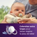 Philips Avent Ultra Air Nighttime Soothers - Orthodontic Design, for Babies 0-6 Months, Glow in The Dark, Soft Silicone Symmetrical Teat, BPA-Free, with Sterilizing Case, 2 Pack, SCF376/25 - 2