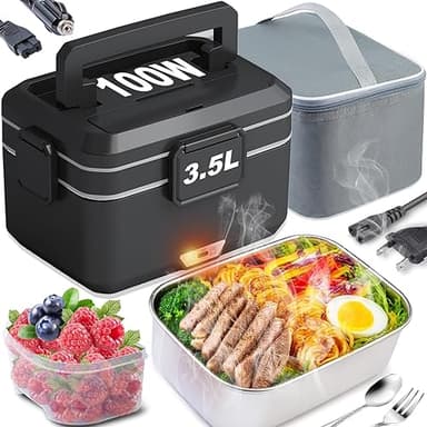 Kimfead Gamelle Chauffante 3.5L 100W Lunch Box Chauffante…