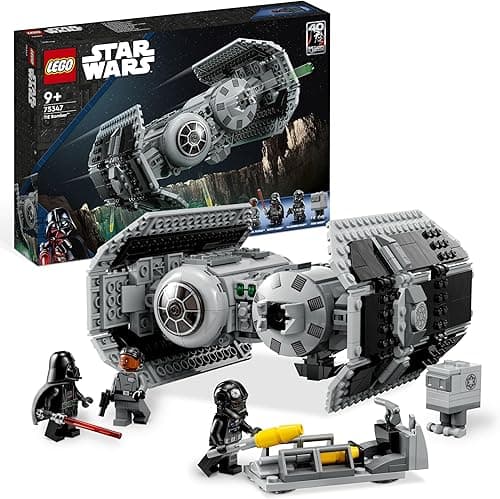 LEGO Star Wars 75347 Le Bombardier TIE - Jeu de Construction - Maquette de Vaisseau Spatial - Figurine & Minifigurine Dark Vador avec Sabre Laser - Cadeau Garçon 9 Ans