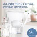 BRITA Marella XL Water Filter Jug White (3.5L) incl. 1x MAXTRA PRO Pure Performance cartridge - large-volume jug with digital LTI and Flip-Lid - now in sustainable Smart Box packaging - 2