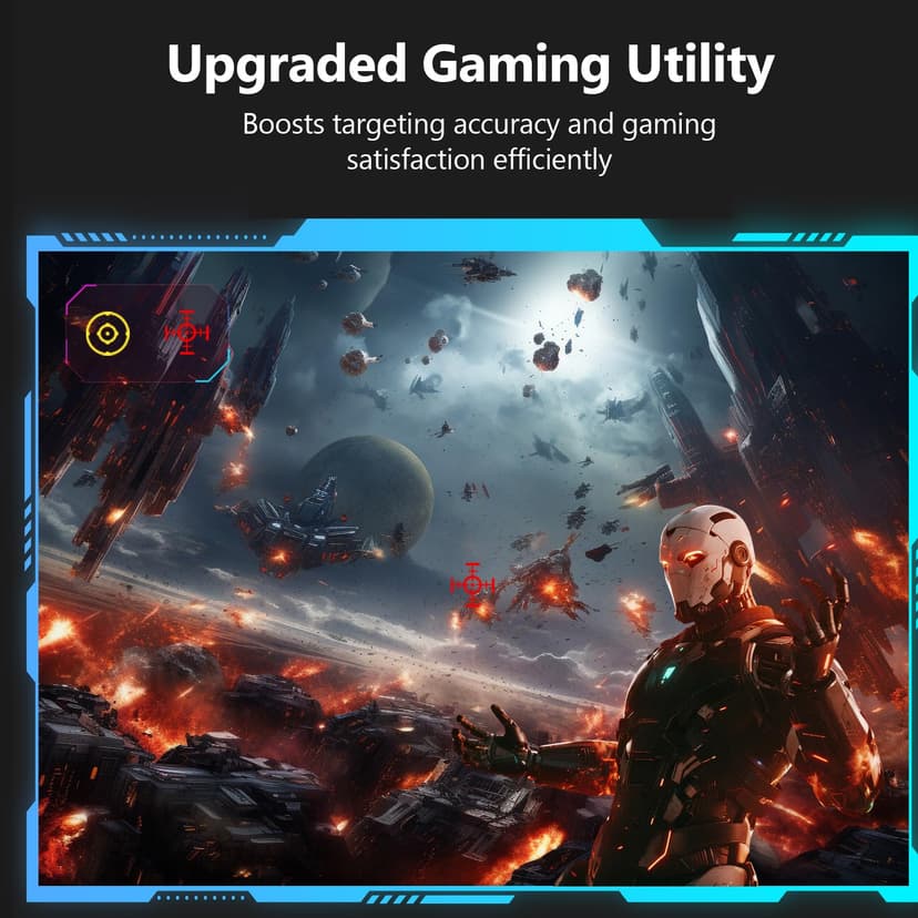Z-Edge 27 Inch 300Hz Curved Gaming Monitor 1ms MPRT Full HD 1080P, 300cd/m² Brightness, 16:9 VA Panel, FreeSync, HDR10, DisplayPort (300Hz) & HDMI (240Hz), VESA Mountable, White - 5