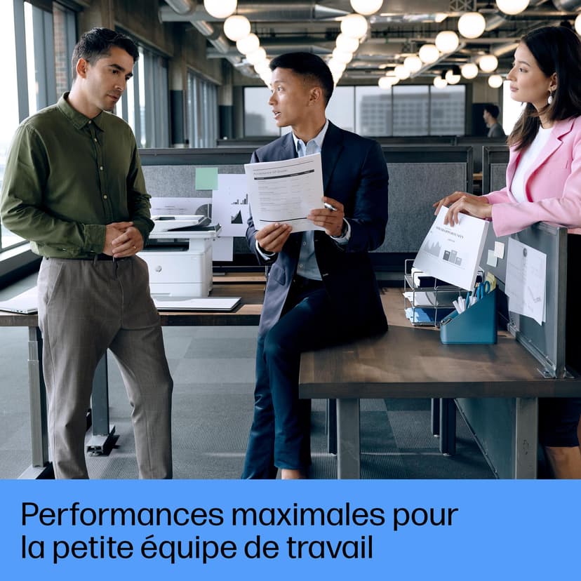 HP LaserJet Pro MFP 4102dw 2Z622F, Imprimante Multifonction A4, Impression Automatique Recto Verso, Noir et Blanc, 42 ppm, USB hôte, Wi-FI, Ethernet, ADF, Blanche - 6