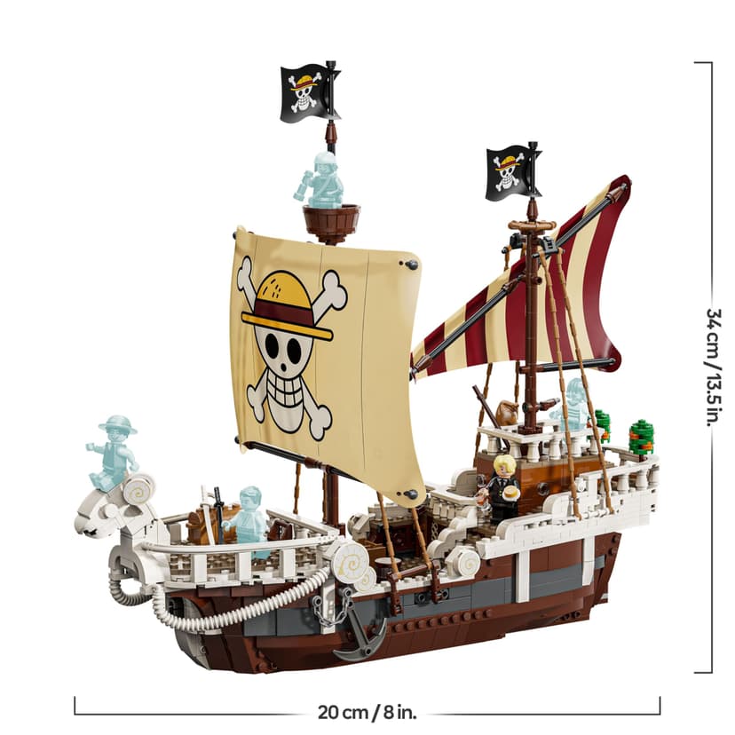 LEGO ONE PIECE The Going Merry Pirate Ship Toy - Play & Display Boat Model with 5 Minifigures incl. Luffy, Zoro & Nami - Anime Gift for 10+ Year Old Boys, Girls & Fans - 75639 - 8