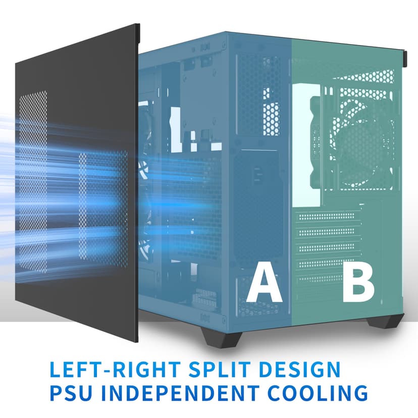 MUSETEX PC Case ATX, Y6B - 5