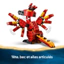 LEGO Harry Potter Fawkes: Dumbledore’s Phoenix Toy – Play & Display Bird Figure – Incl. Sorting Hat & Sword of Gryffindor – Birthday Gift for 8+ Year Old Girls & Boys - 76448 - 3