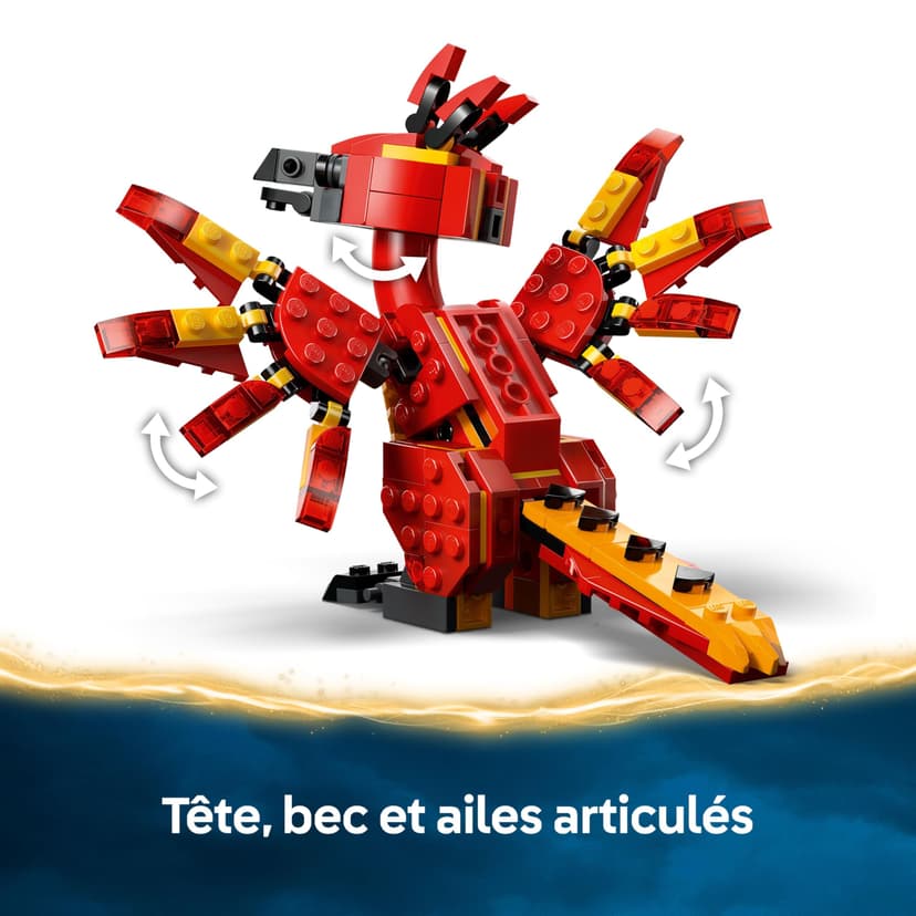 LEGO Harry Potter Fawkes: Dumbledore’s Phoenix Toy – Play & Display Bird Figure – Incl. Sorting Hat & Sword of Gryffindor – Birthday Gift for 8+ Year Old Girls & Boys - 76448 - 3