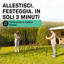 VONROC Tente Easy-Up - 3x3 m – Pliante - Design Modulaire : Auvent, Tonelle, Chapiteau, Marchés Saisons – Pliable – Imperméable – Cadre en Acier - Protection UV 50+ - Blanc - Sac de Rangement Inclus - 2