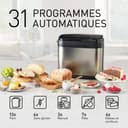 Panasonic SD-YR2550SXE Machine à Pain Auto, Distributeurs de Raisins Secs, de Noix et de Levure, 31 Programmes Auto, Double Capteur de Température, Minuterie Numérique de 13 h, Écran LCD, Argenté - 5