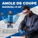 Dong Cheng Scie Sauteuse Sans Fil 18V Sans Balais, Scie Sabre Pendulaire course de 26 mm, 6 Vitesses, Coupe Biseau 0-45°, Double LED & Souffleur - Avec Batterie 4Ah, 6 Lames, Chargeur et Caisse Pro - 6