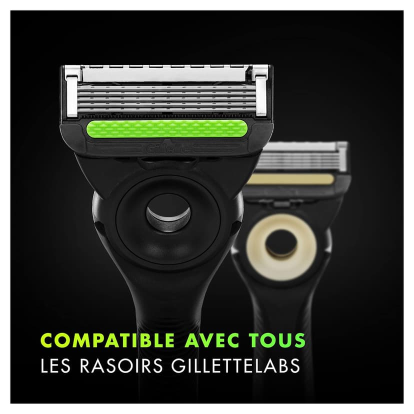Gillette Labs Lames de Rasoir Homme Pack de 9 – Recharges Compatibles avec les Manches de la Série, en Acier Inoxydable, Cartouches Plus Durables, 1 Rechange Jusqu’à 30 Rasages - 5