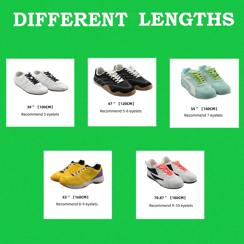 Oval Shoelace, 7mm Diameter Sports shoes and running shoes Replacements Shoe Laces for Athletic Trainer Shoe - 4