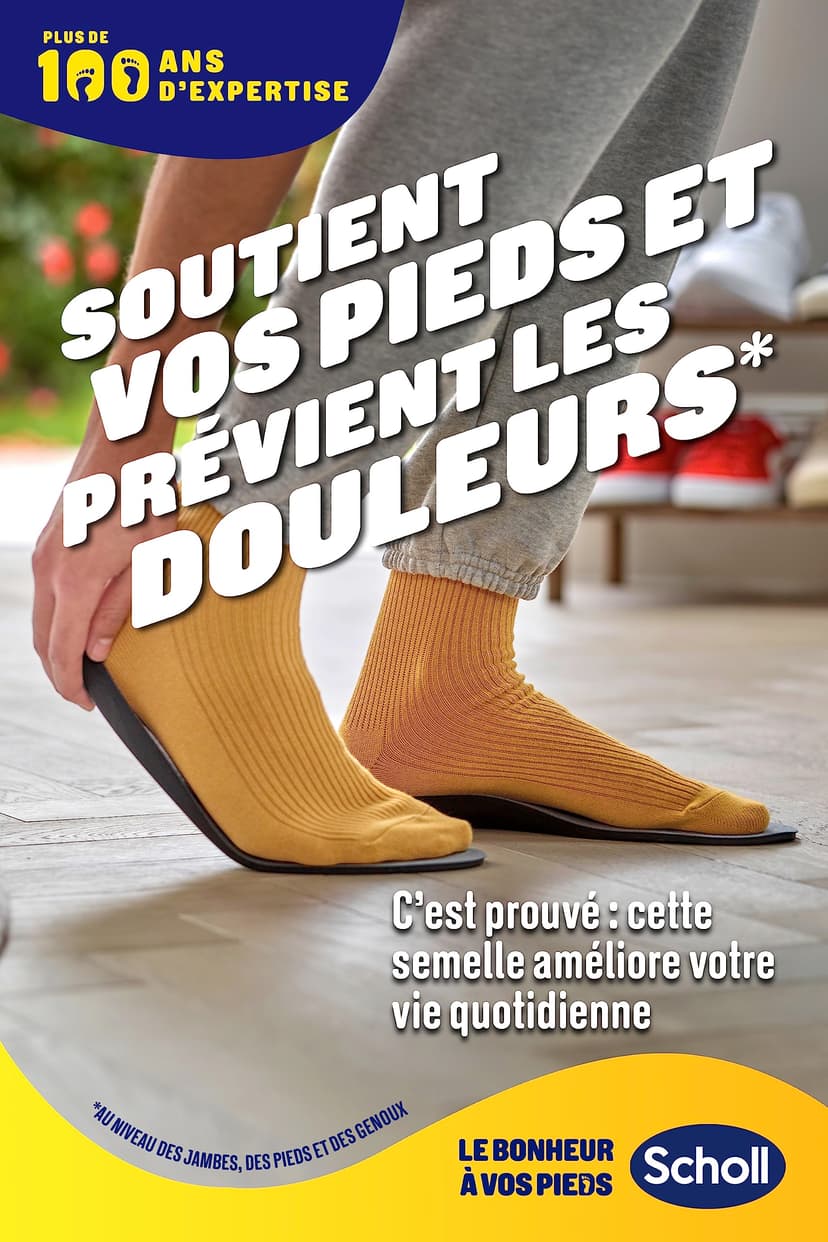 Scholl in-Balance Orthopaedic Insole for Plantar Fasciitis – Clinically Proven – 1 Pair – Size M – 40-42 - 2