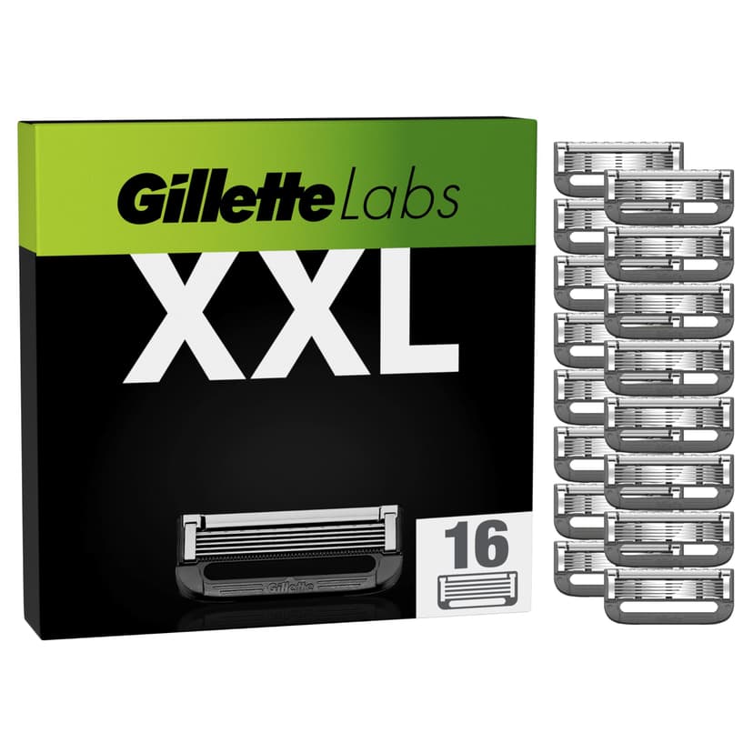 Gillette Labs Razor Blades Men, Pack of 16 Refills, Compatible with GilletteLabs with Exfoliating Bar and Heated Razor, Mens Shaving Blades - 1