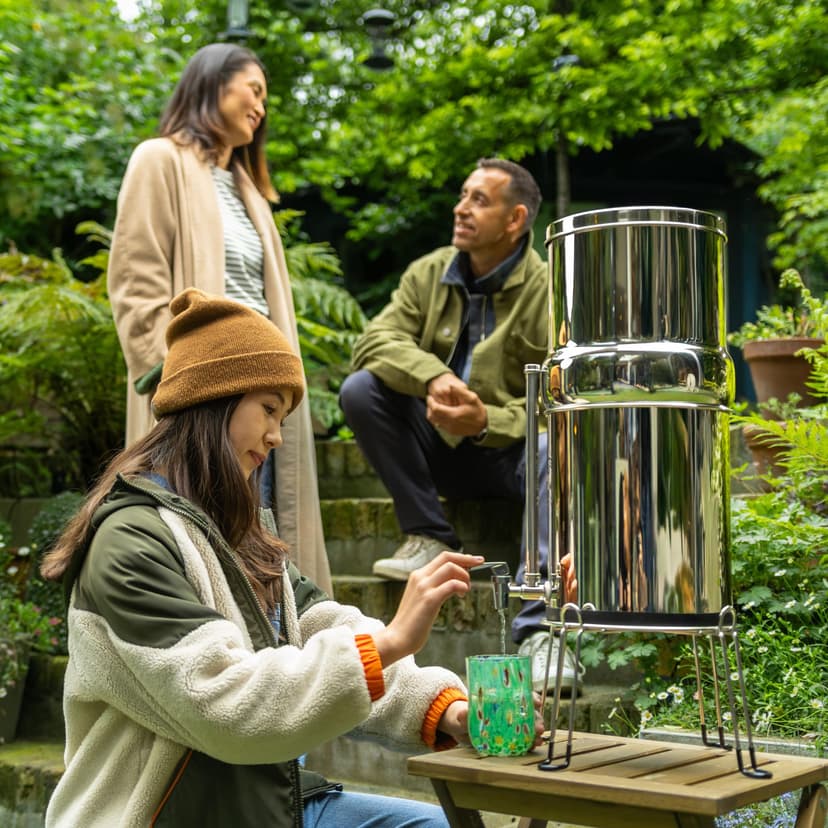 British Berkefeld 8.5L Stainless Steel Gravity Water Filter System | Comes With 2 Ultra Sterasyl Cartridges | Great Tasting Clean Water | No Power Or Plumbing Required | For Home Or Outdoor Use - 2