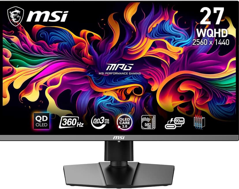 MSI MPG 271QRX QD-OLED écran plat de PC 67,3 cm (26.5") 2560 x 1440 pixels Wide Quad HD QDOLED Noir - 1