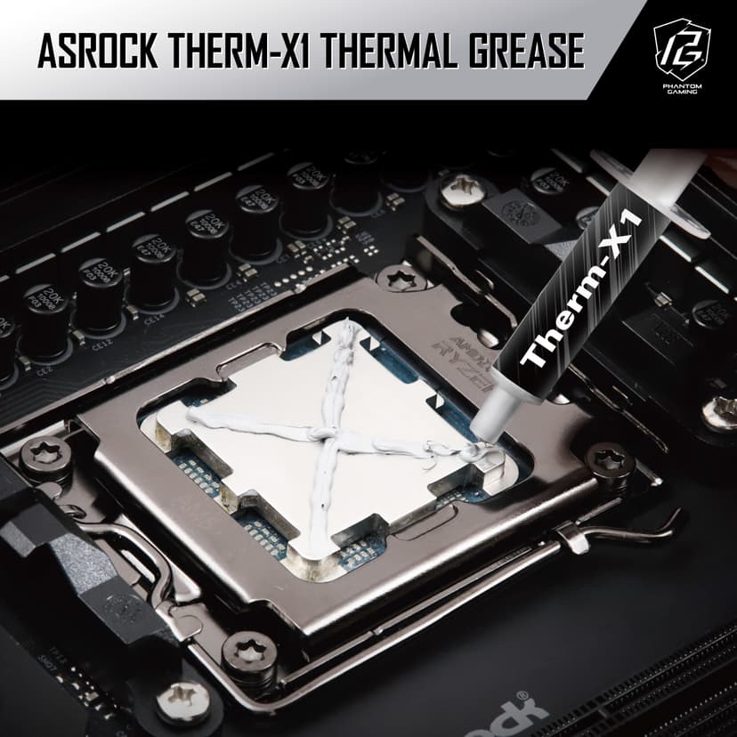 ASRock Phantom Gaming 360 LCD All-in-One CPU Liquid Cooler, 3.4" Full-Color LCD Display, 3-Phase Pump, Dual-Inlet, 360mm Radiator, 0dB Mode, 6-Year Warranty - 7