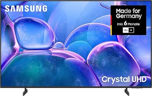 Samsung Crystal UHD 4K U7099F Téléviseur LED 43" (108 cm), processeur Crystal 4K, design MetalStream, SmartThings, Knox Security, Gaming Hub, AI Upscaling, Contenu gratuit, Smart AI TV