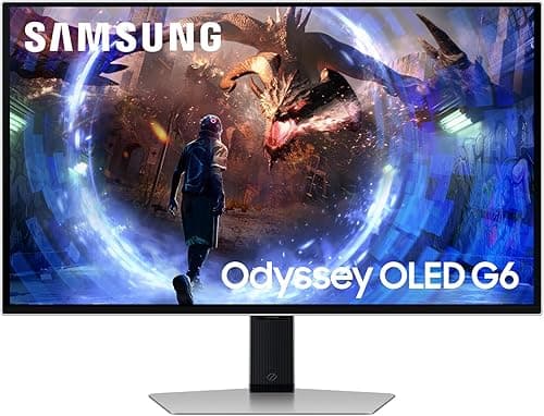 Samsung Écran PC Gaming Odyssey OLED G60SD 27'', 360Hz, 0,03ms, OLED, QHD (2560x1440), 1000000:1, Ajustable en hauteur, pivotable, orientable, inclinable, LS27DG602SUXEN