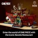 LEGO ONE PIECE The Baratie Floating Restaurant Building Set for Adults - Display Model with Detailed Interior plus 10 Minifigures incl. Luffy, Nami & Sanji - Anime Gift for Fans - 75640 - 2