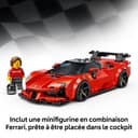 LEGO Speed Champions Ferrari SF90 XX Stradale Sports Car Toy - Model Kit w/a Collectible Driver Minifigure - Birthday Gift Idea for 9+ Year Old Boys & Motorsport Fans - 77254 - 5