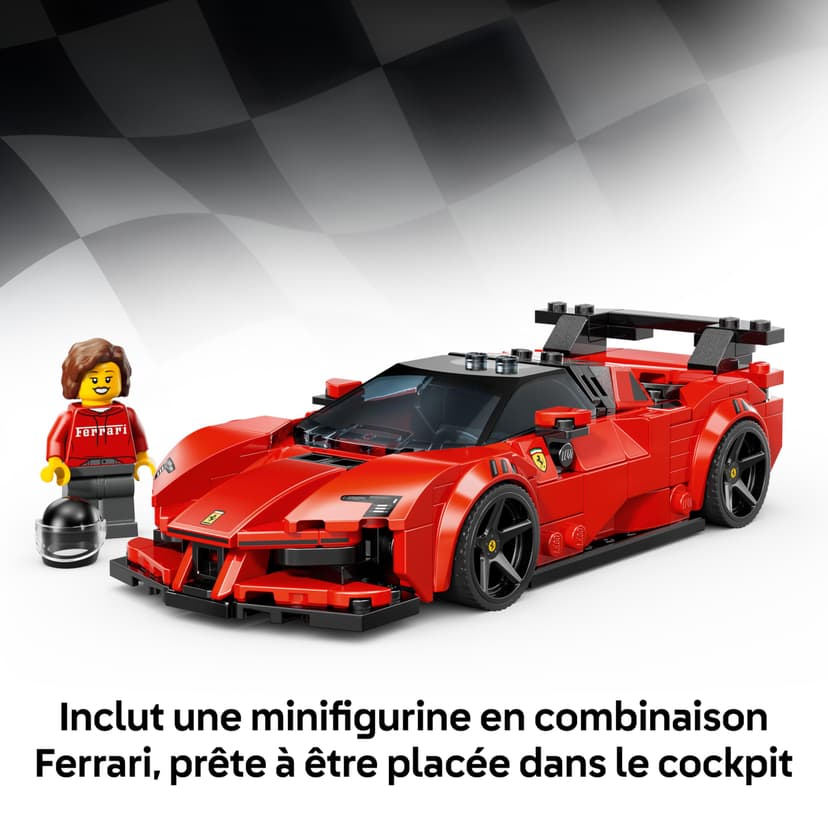 LEGO Speed Champions Ferrari SF90 XX Stradale Sports Car Toy - Model Kit w/a Collectible Driver Minifigure - Birthday Gift Idea for 9+ Year Old Boys & Motorsport Fans - 77254 - 5