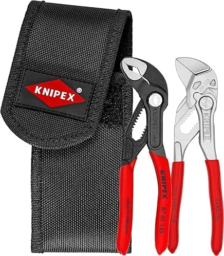 KNIPEX Mini Pliers Set in Belt Tool Pouch 1 x 87 01 125, 1 x 86 03 125 160 mm, 00 20 72 V04