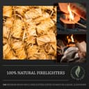 Log Barn Natural Firelighters (Box of 500). Natural Fire Lighters for Wood Burners, Pizza Ovens, Open Fires. BBQ Lighters, Fire Starters for Log Burners – Genuine Log Barn Fire Wood & Eco Firelighters - 2