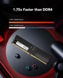 Barrette+m%C3%A9moire+32GB+DIMM+DDR5+Lexar+5600MHz+%28Black%29 - 4