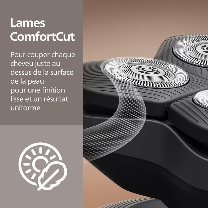 Philips Head Shaver Pro 9000 Series - Rasoir pour la tête d'hommes et femmes, tête flexible 360°, lames ComfortCut, rasage efficace tout en douceur pour la peau, idéal en cadeau, modèle HS9980/15 - 4