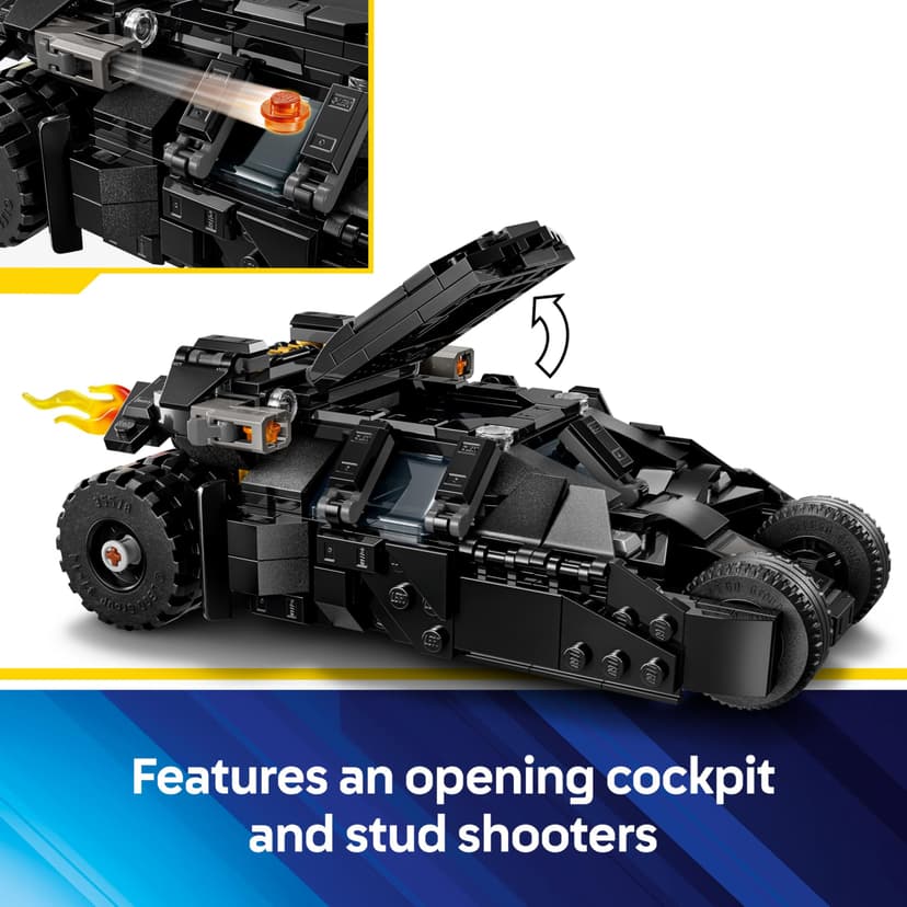 LEGO DC Batman: Batman Tumbler vs. Two-Face & The Joker - Batmobile Car Toy with 3 Minifigures - Super Hero Set - Gift for 8 Plus Year Old Boys, Girls and Dark Knight Fans 76303 - 3