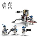 LEGO Star Wars 75345 Pack de Combat des Clone Troopers de la 501ème Légion - Jeu de Construction Collector - Canon AV-7 & 4 Minifigurines - Cadeau pour Garçon dès 6 Ans & Fans de la Guerre des Clones - 2