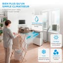 MIDEA Climatiseur PortaSplit Mobile Silencieux 4-in-1| 12000 BTU | Chauffage et Climatisation Portable Prêt à Poser 3,5kW- Clim Mobile avec rafraîchisseur, déshumidificateur, chauffage,ventilateur - 4