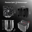 Thermalright Phantom Spirit 120 CPU Air Cooler, 7 Heatpipes CPU Cooler, Dual 120 mm TL-C12B V2 PWM Fan, AGHP 4.0 Technilogy, S-FDB Bearing, for AMD AM4 AM5/Intel 1700/1150/1151/1200/2011, PC Cooler - 6