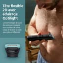 Philips Bodygroom série 7000 - tondeuse hommes avec tête flexible 2D, système de rasage Triple protection, têtes interchangeables, zones intimes, 100% étanche, autonomie 120 min, modèle BG7480/15 - 5