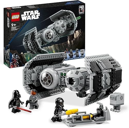 LEGO Star Wars 75347 Le Bombardier TIE - Jeu de Construction - Maquette de Vaisseau Spatial - Figurine & Minifigurine Dark Vador avec Sabre Laser - Cadeau Garçon 9 Ans
