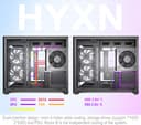 H3 ATX PC Case - Pre-Installed 6 Infinity Mirror PWM ARGB Fans, Compact ATX Dual Chamber Mid Tower Gaming PC Case, with Type-C 3.2 (Black, H3) - 8
