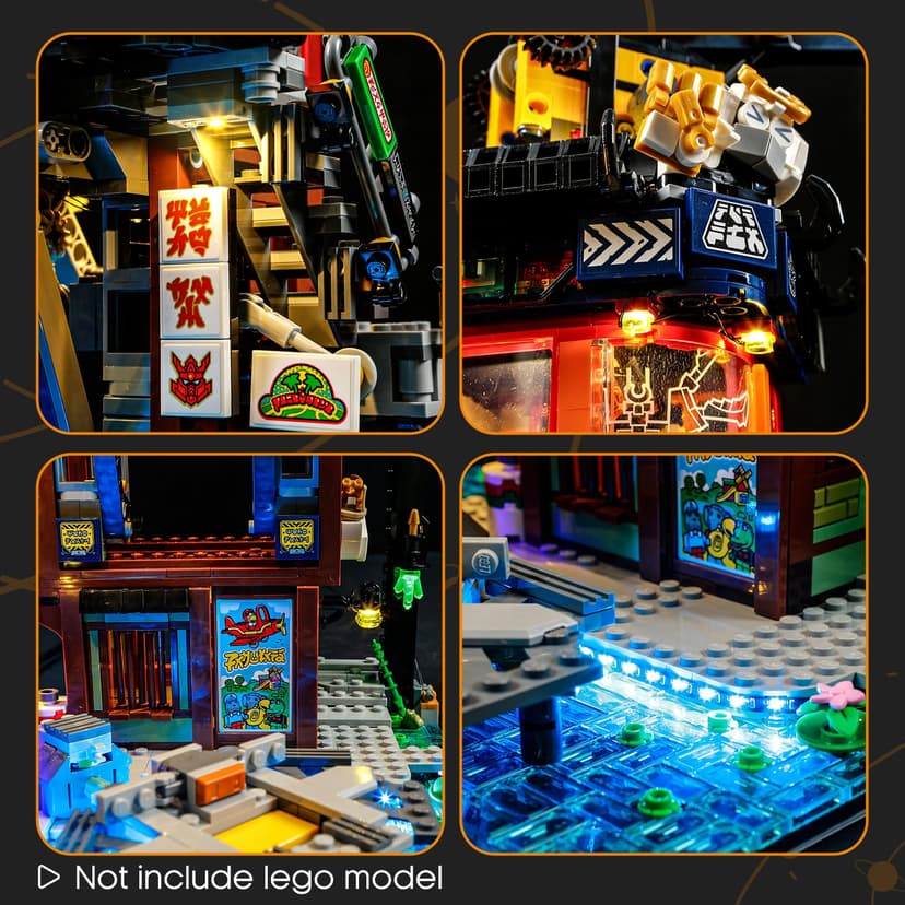 LIGHTAILING Light For Lego-71837 NINJAGO City-Workshops - Led Lighting Kit Compatible With Lego Building Blocks Model - NOT Included The Model Set - 3