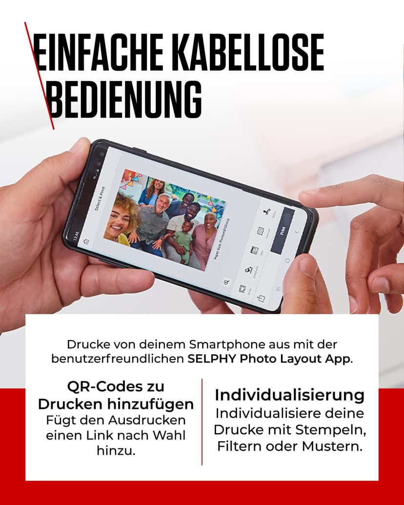 Canon SELPHY CP1500 Imprimante Photo Mobile avec kit de Papier, Noir, imprimante Bluetooth sans Fil, avec Accessoires, compacte et légère, Mi 54 Feuilles de Papier au Format Carte Postale 4 x 6 - 5